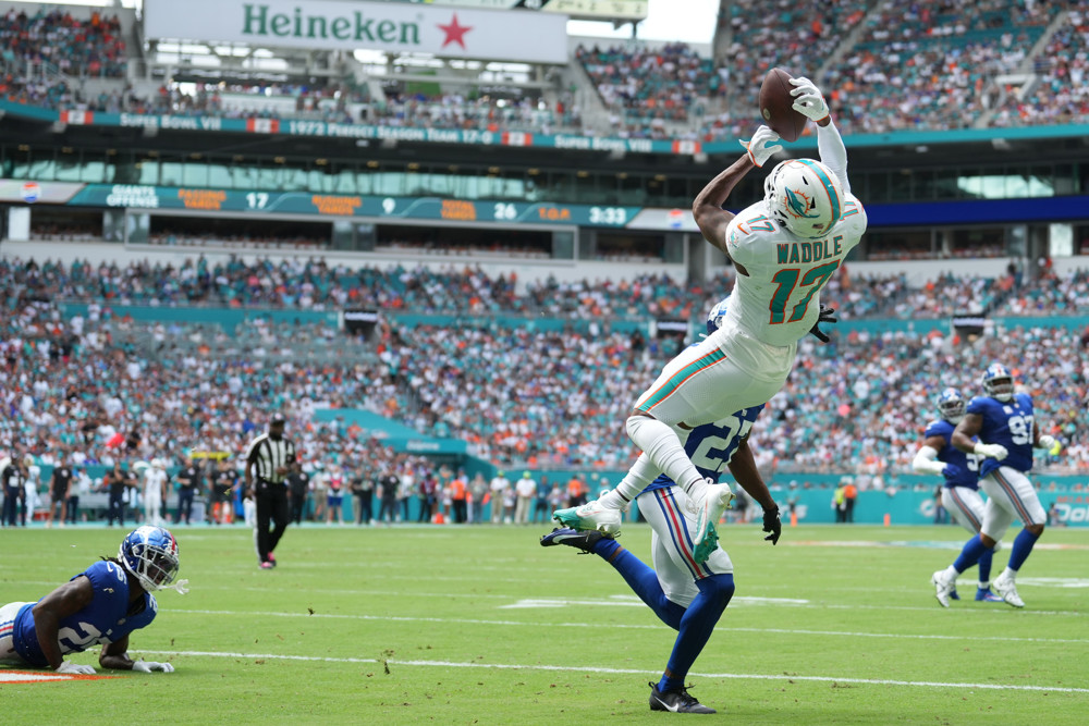 Jaylen Waddle Startup Mock Draft Dynasty Fantasy Football 12 team PPR SF TE Premium with Rookies for 2025 NFL Season QB RB WR Sleeper