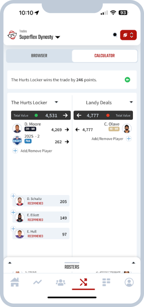 Dynasty Trade Calculator App Image