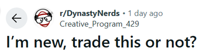 Grade the Trade Reddit Submitted Dynasty Fantasy Football Transactions Buy Sell For or Away High Low Sleeper Nerds App Trade Calculator